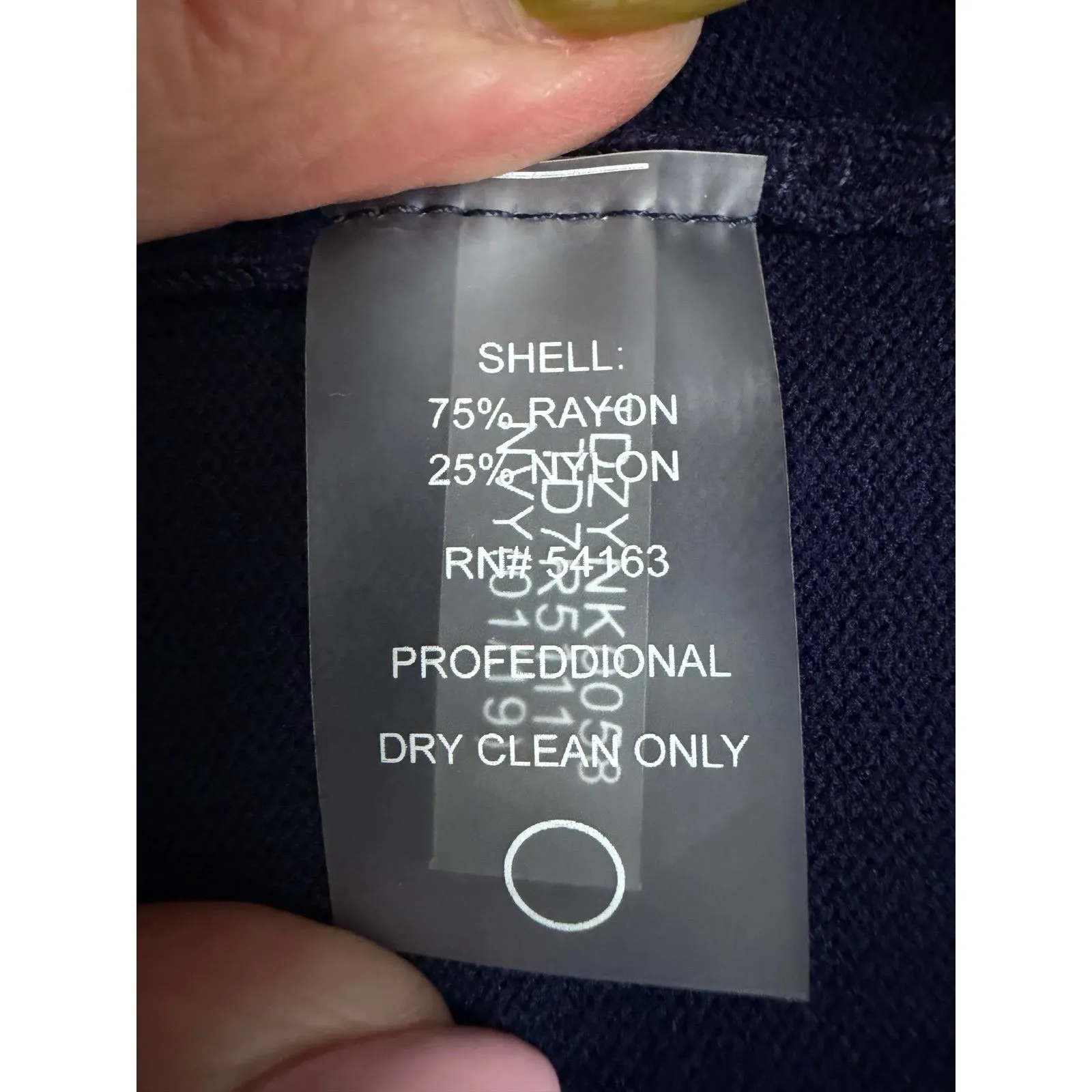 Tommy‎ Hilfiger Navy Open Front Cardigan Sweater XL Button Cuff - Image 6