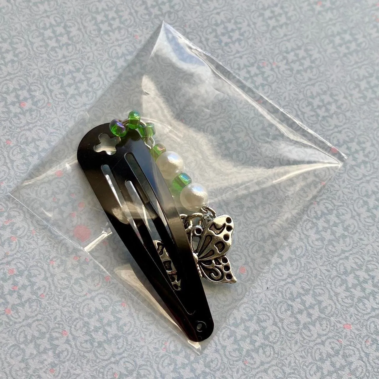 vintage antique y2k style fairly butterfly dangle hair clip 👼💚🤍 - Image 4