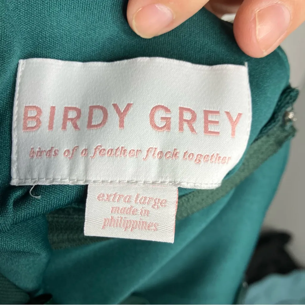 Birdie grey Devon convertible dress emerald green special Occasion women size XL - Image 9
