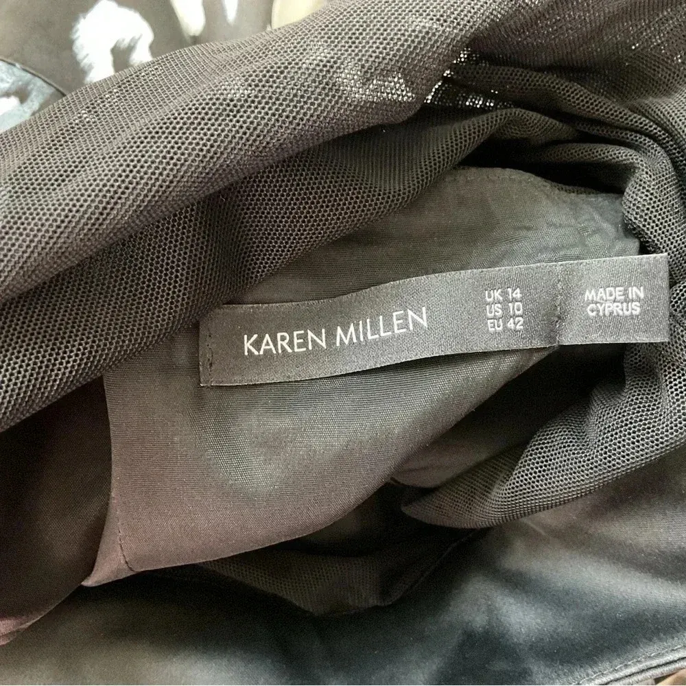 Karen‎ Millen Printed Snow Leopard Pencil Dress - Image 5