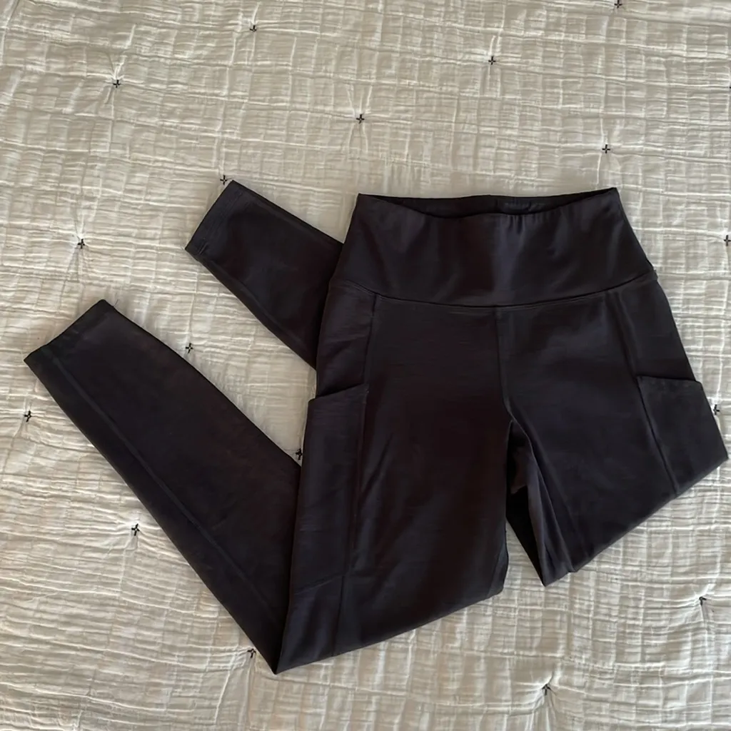 AMERICAN EAGLE AE The Everything Pocket Legging Curvy Spacedye Charcoal Size S - Image 12