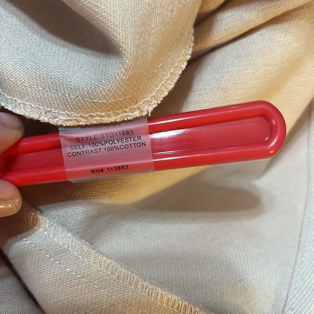 Sugarlips Denim & Lace Pink Sheath Dress Women’s Size Small - Image 10