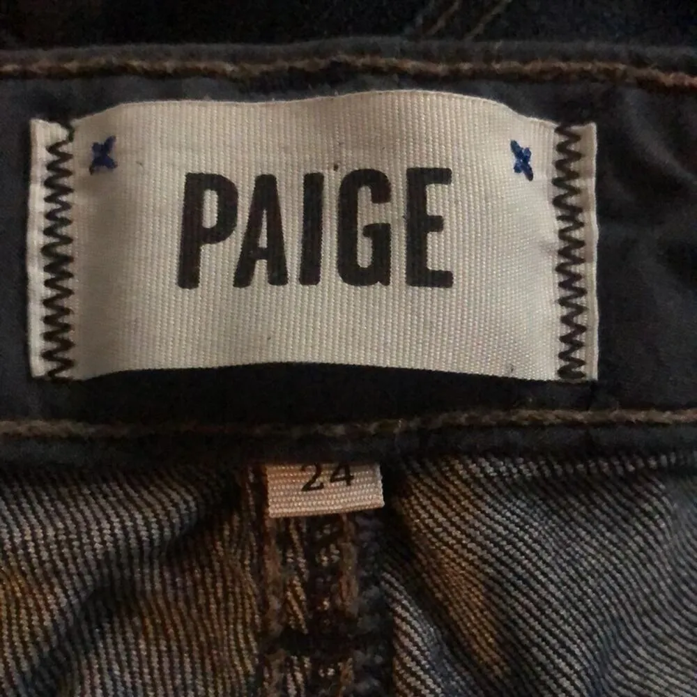 PAIGE TRANSCEND EDGEMONT MID-RISE SKINNY STRETCH DAYTON N/WHISKERS - Image 7