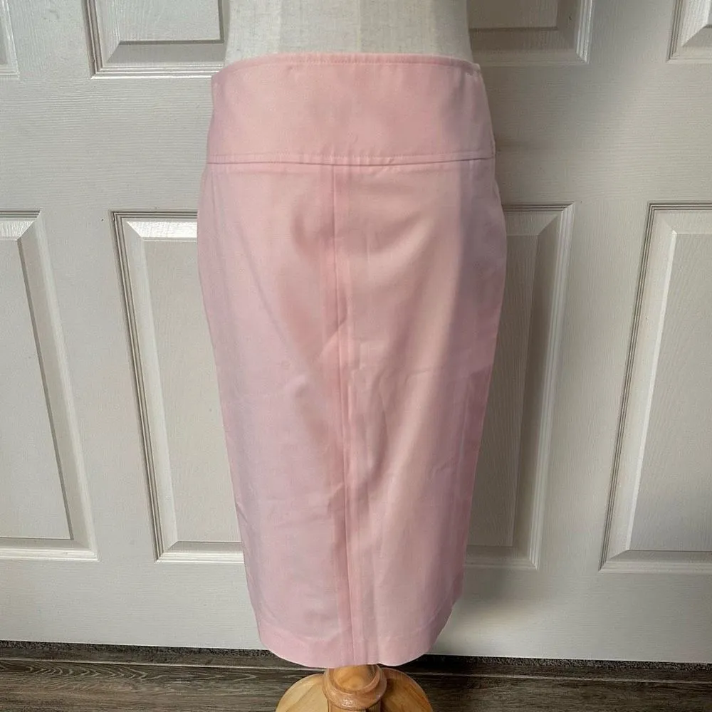 Theory wool pink pleated long pencil skirt - Image 10