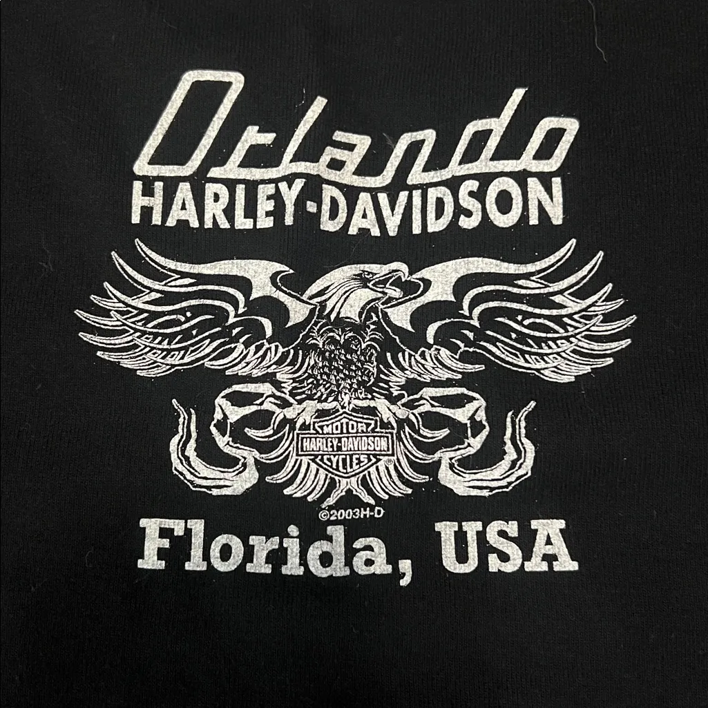 Harley Davidson Lace Up Tank Top Black Estimated Size Small - Image 6