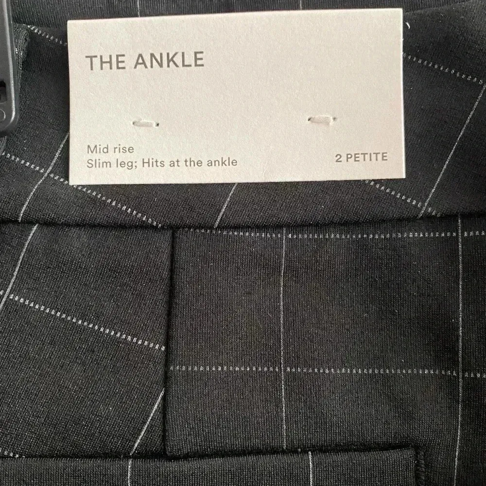 🆕 ANN TAYLOR FACTORY Black Windowpane Ankle Skinny Pants 2P🆕 - Image 15