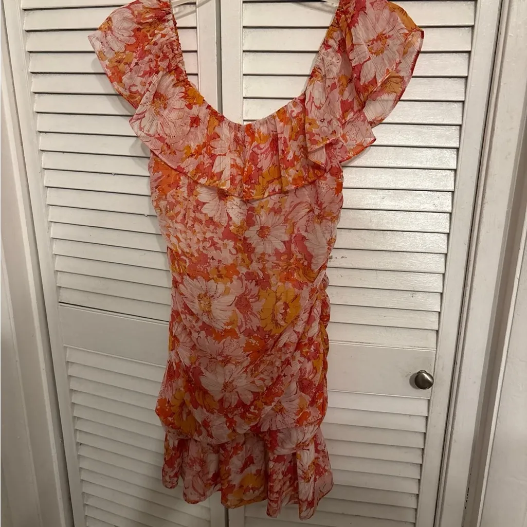 Hello Molly  FLOWERS ON MY MIND DRESS PINK small - Image 4