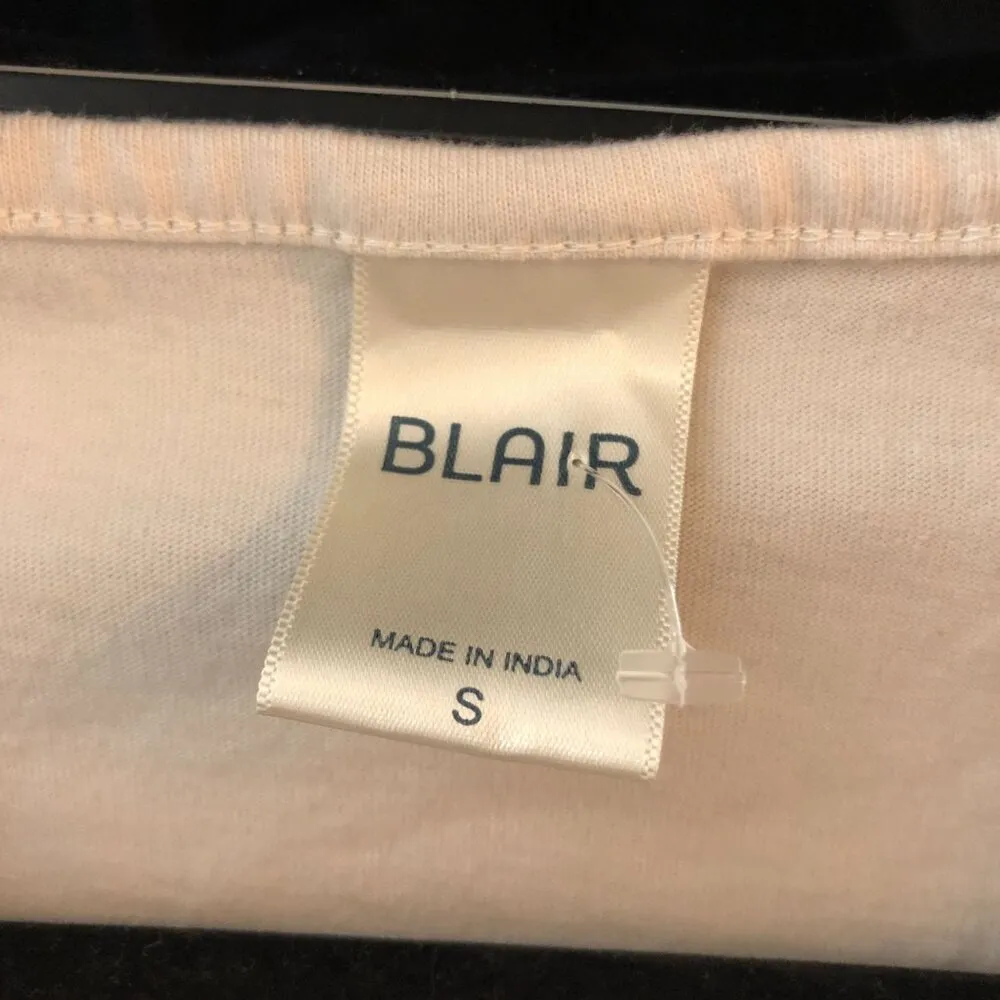 Blair Womens Ivory V-Neck Top With Crochet & Embroidered Details Size S - Image 3