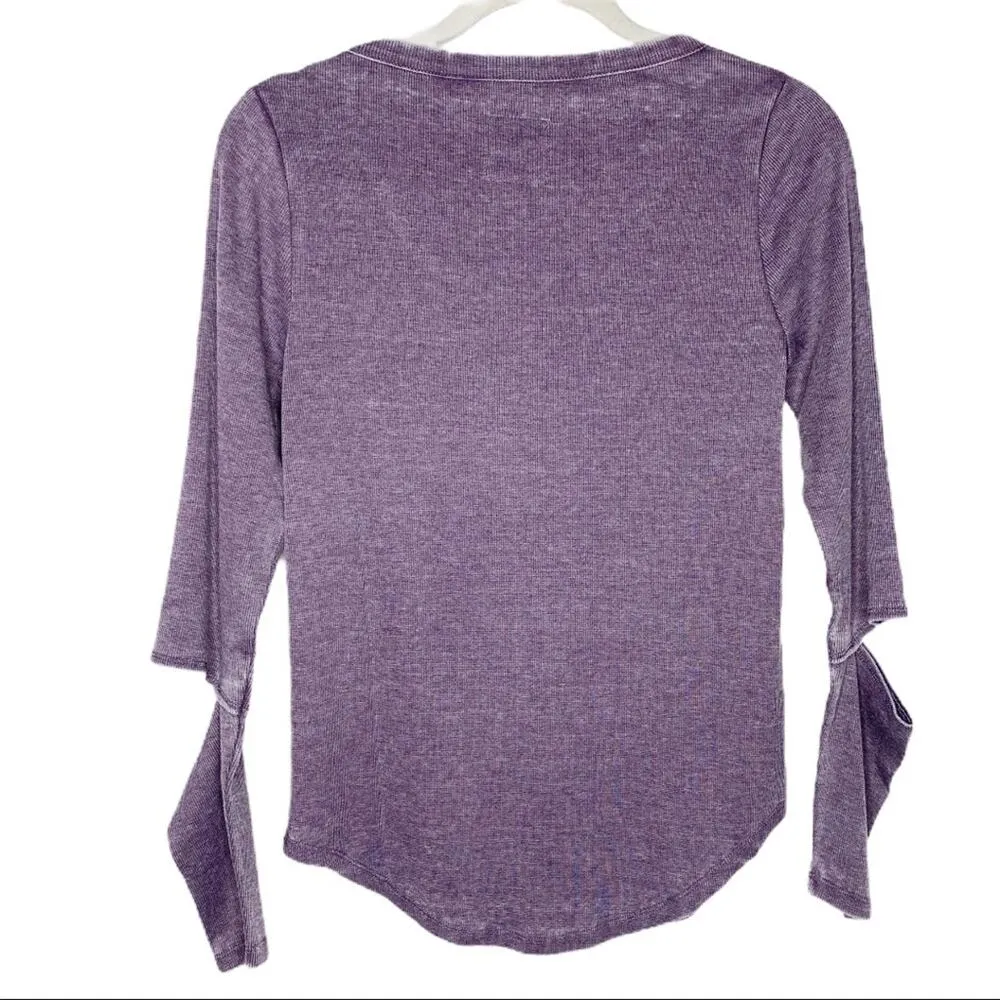 NWT Chaser Purple Vintage Rib Vented Sleeve Shirttail Long Sleeve Shirt Medium - Image 6