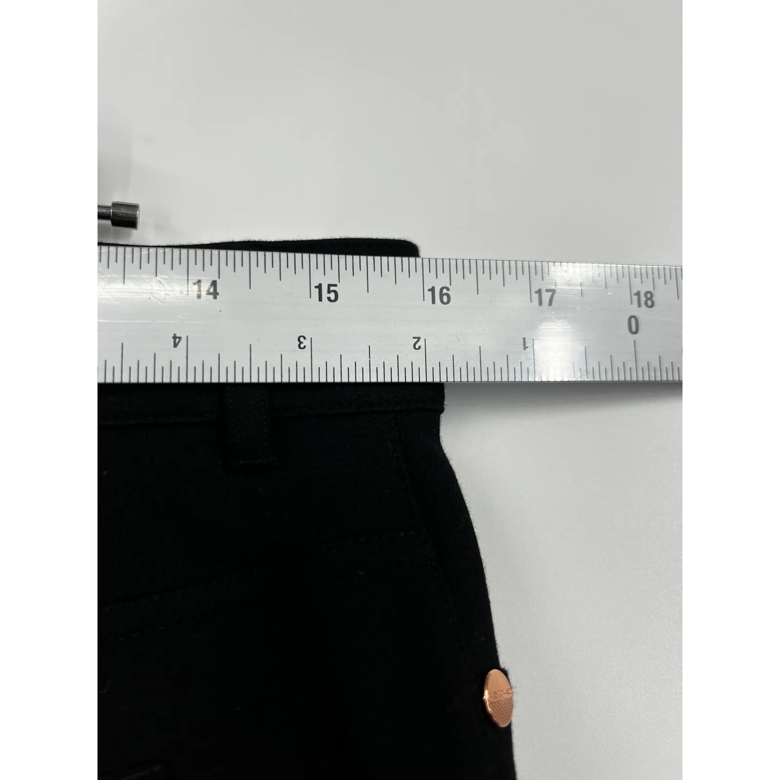 Ted‎ Baker Womens Black Fioni Ankle Zip Stretch Knit Skinny Ponte Jeans Size 4 - Image 8