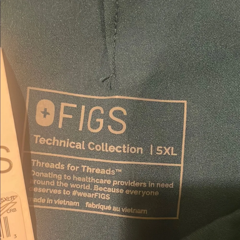 Womens New Figs High Waisted Yola W Yoga Scrub Pants Caribbean Blue 5XLR - Image 11