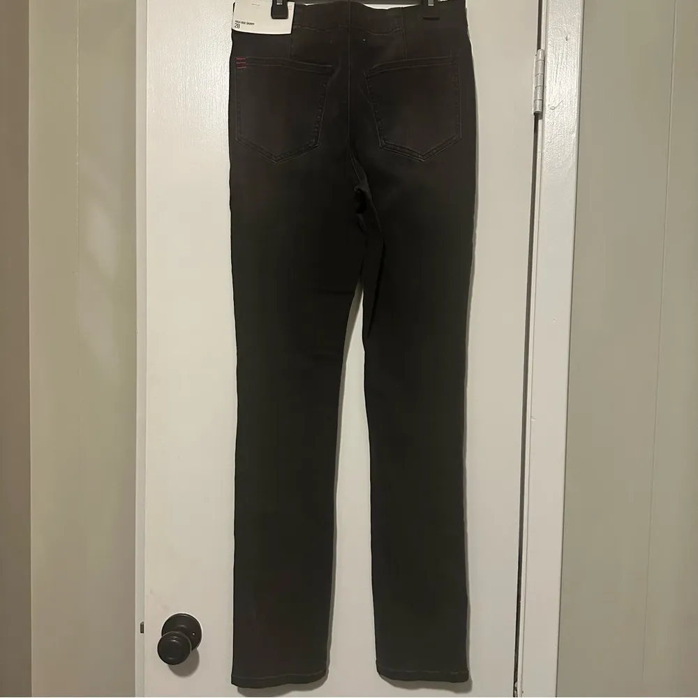 NWT Urban Outfitters BDG black high rise skinny jeans denim side zip size 28 - Image 12