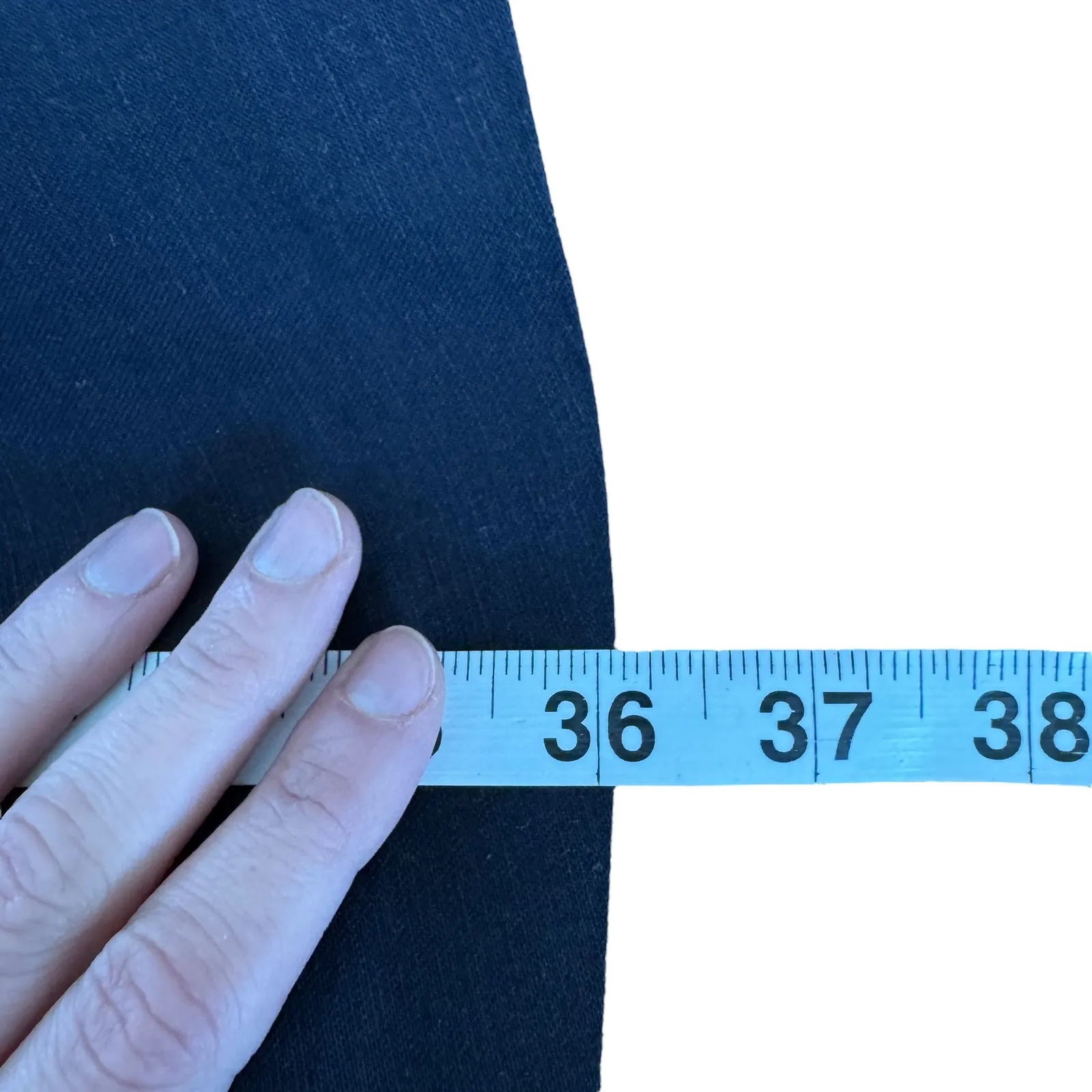 Ted Baker Linen Mini Dress Navy - Image 11