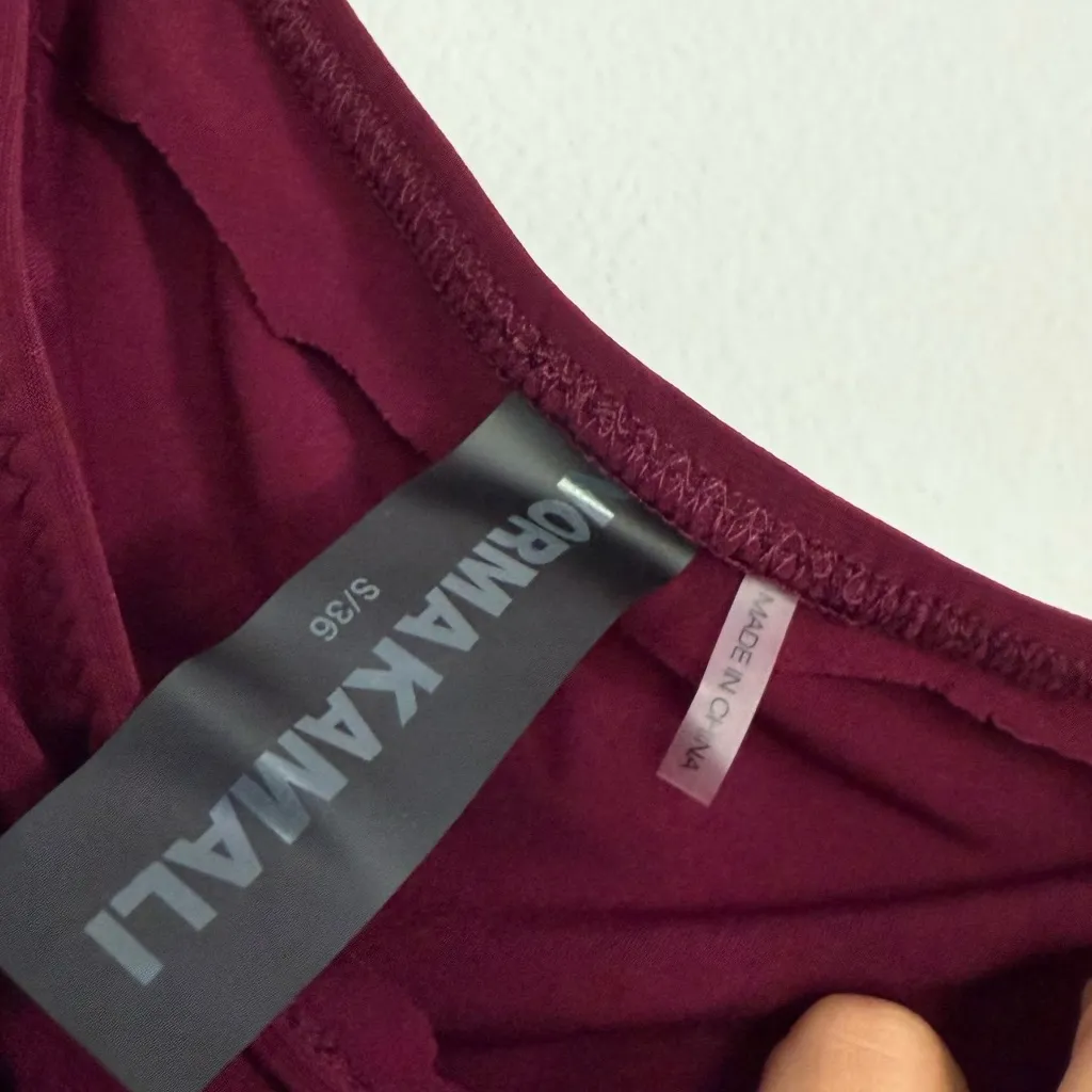 Norma Kamali One-Shoulder plum Dress - Image 9