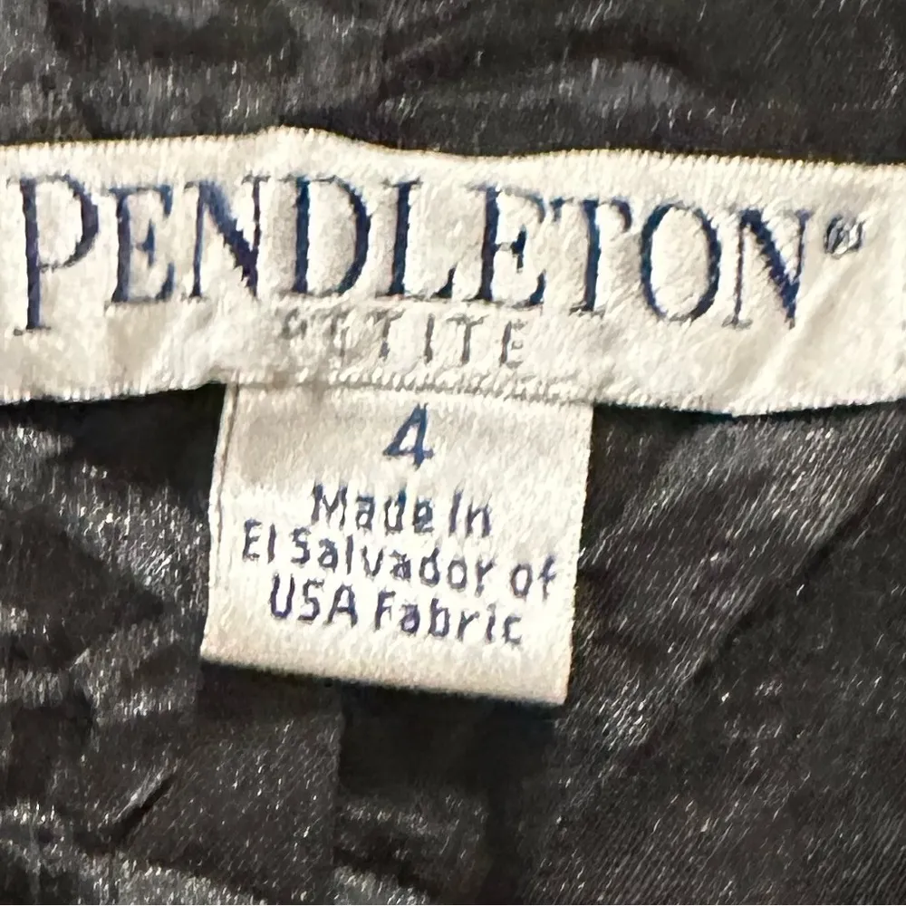 PENDLETON GREY WHITE BLAZER SUIT JACKET 4P - Image 5