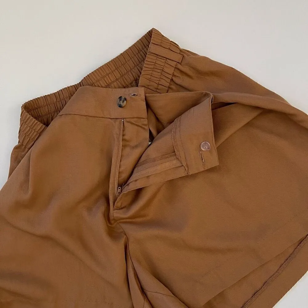 NWT TORRID Studio Linen Short (Tobacco Brown) - 22 (Plus) - Image 9