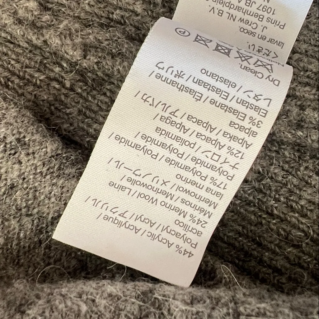 J. Crew Women's cardigan sweater-blazer gray merino wool Size Large - Image 8