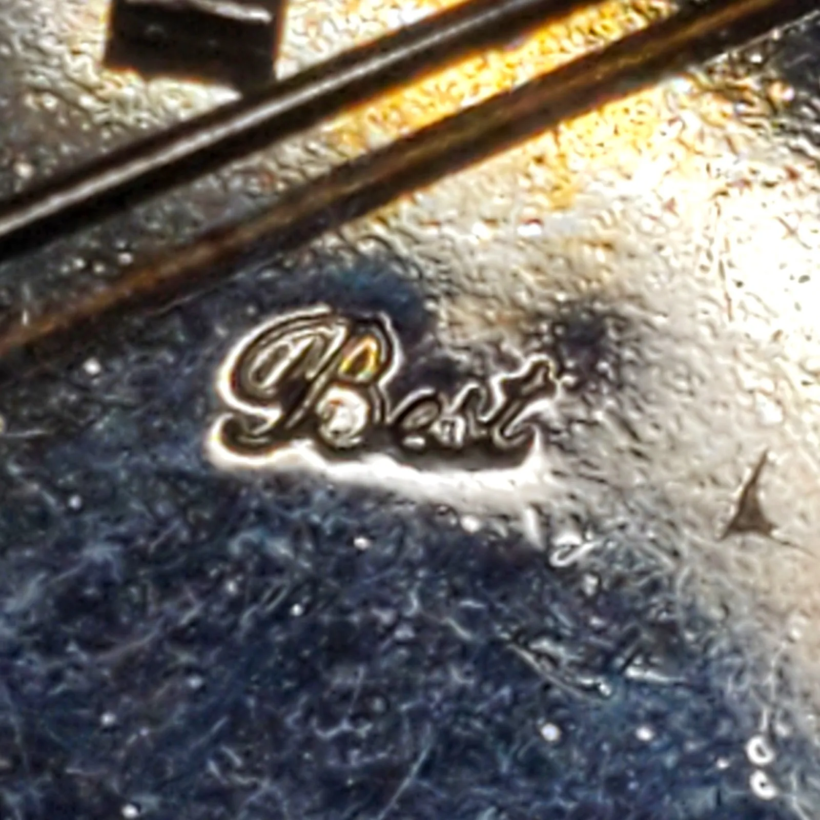 Best Pumpkin Harvest Thanksgiving Silver Tone Signed 1.5" Brooch Pendant Pin - Image 3