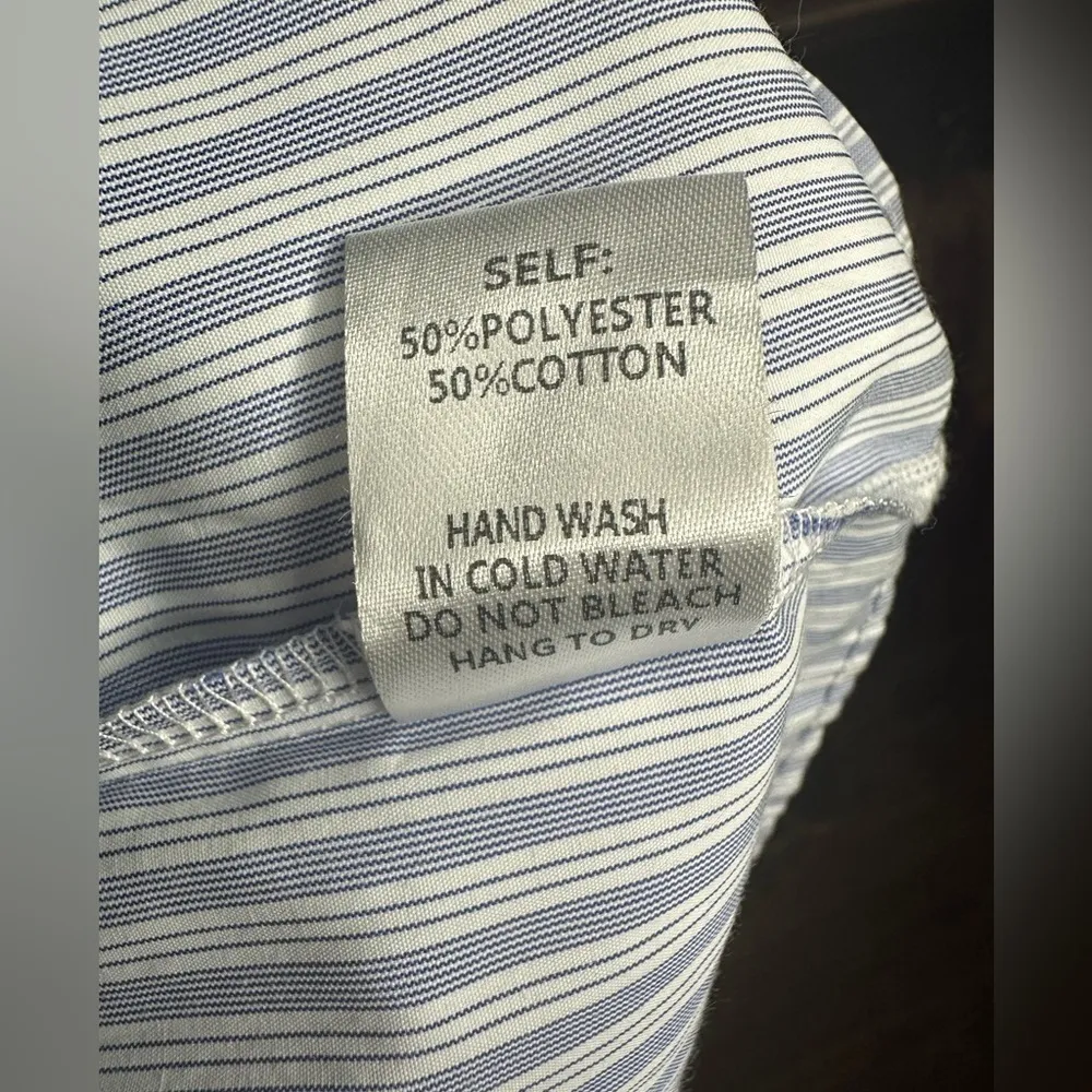 NWOT Willamina Cotton Poplin Dress by Joh. Sz Xs Blue - Image 5