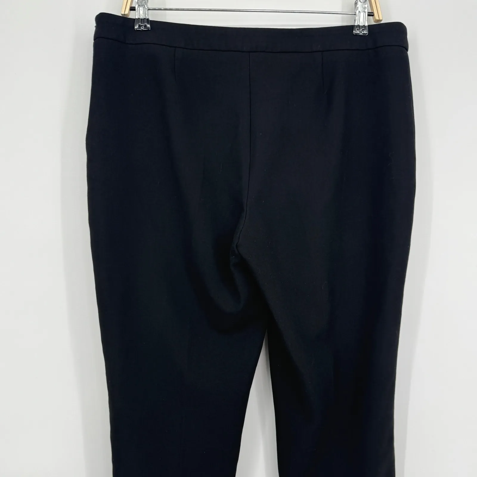Hugo Boss Slim Fit Ankle Pant Size 10 Black Stretch Trousers Minimalist Workwear - Image 8