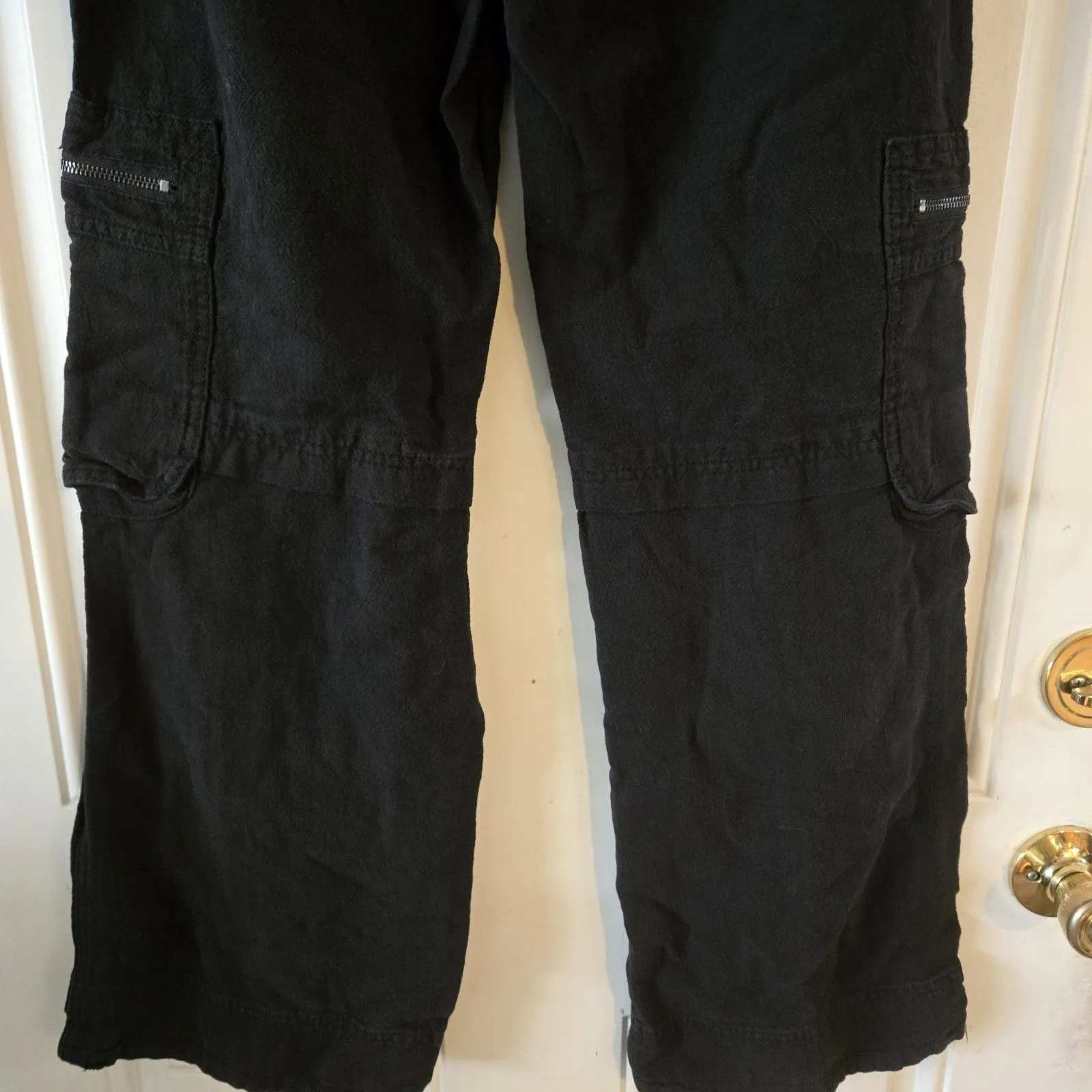 Unionbay Black Cargo Pants Women’s 0 24W Y2K Grunge Utility Streetwear Gorpcore - Image 6