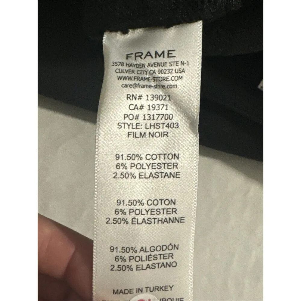 Womens Jeans Denim Size 30 High Rise Slim Straight Black Relaxed Ankle - Image 9