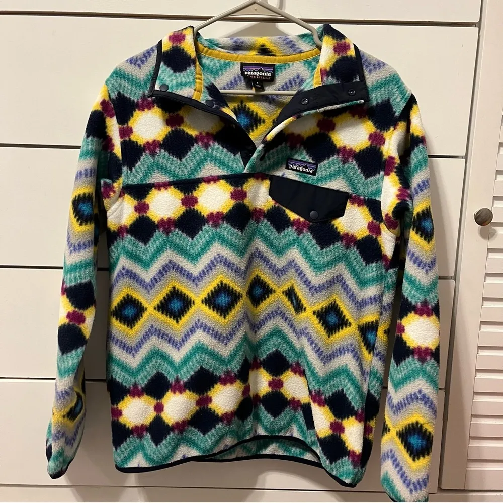 Patagonia Snap T Synchilla Timber Twist Chevron Multi - Image 4