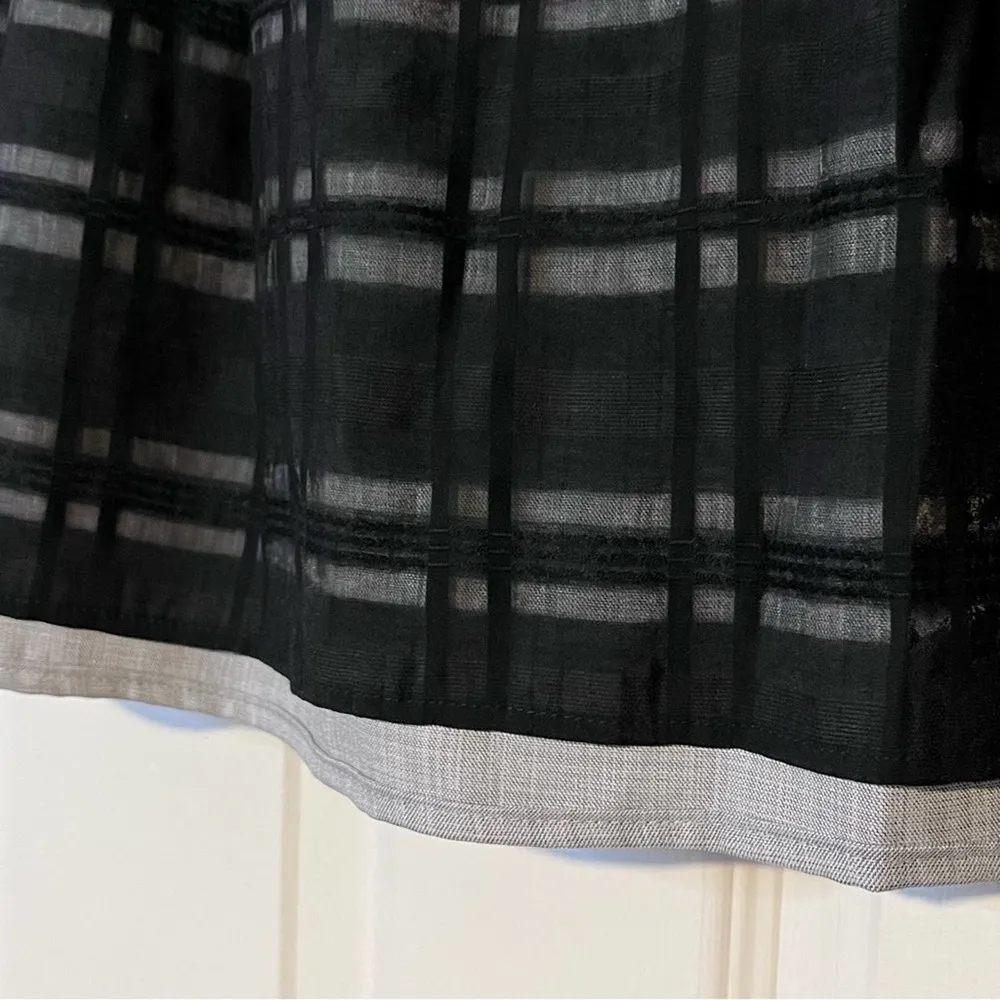 Gray/Black Plaid Overlay Reversible Skirt - Image 82