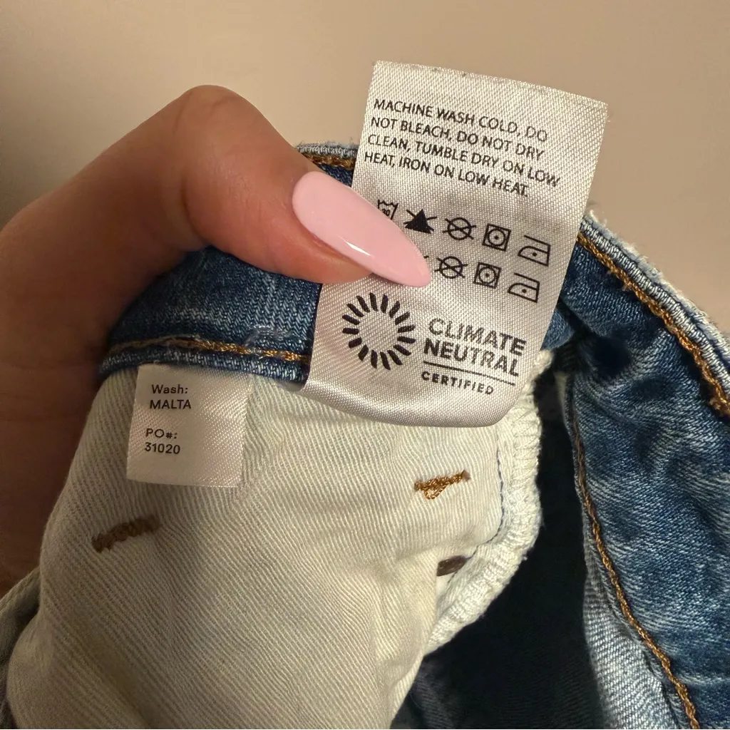 Reformation Liza Ultra High Rise Slim Straight Jeans in Malta- Size 25 - Image 9