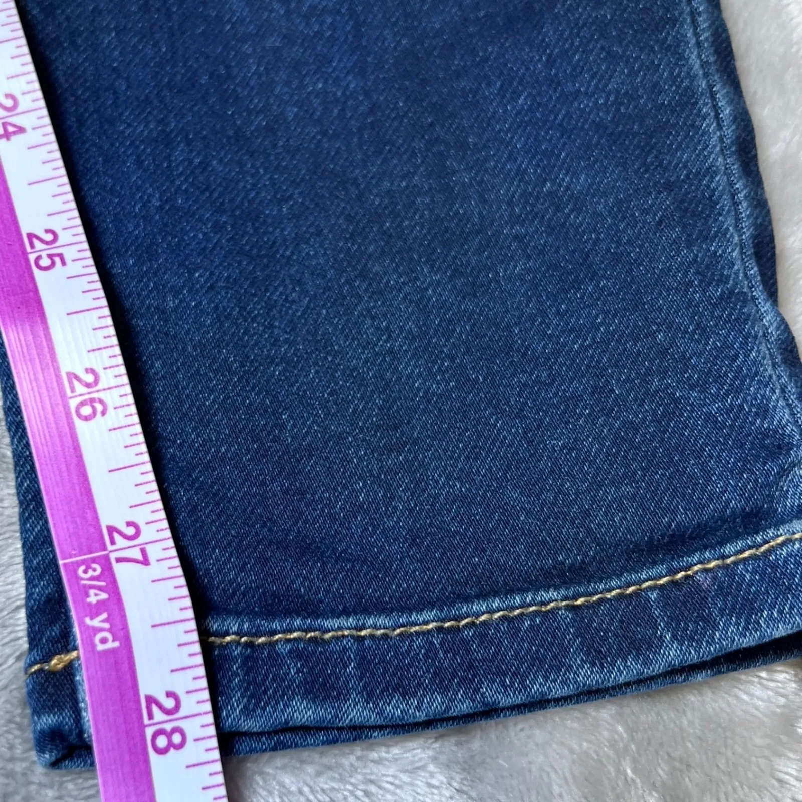 Juicy Couture Los Angeles Skinny Blue Jeans Womens 10 Denim Stretch Casual - Image 13