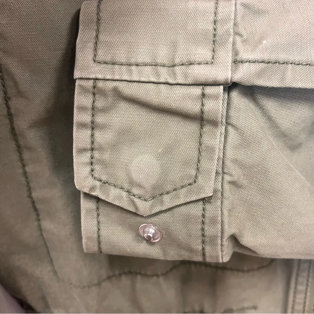 Women's Army Olive Green Military Utility Jacket Surplus Fleet Small - Image 10