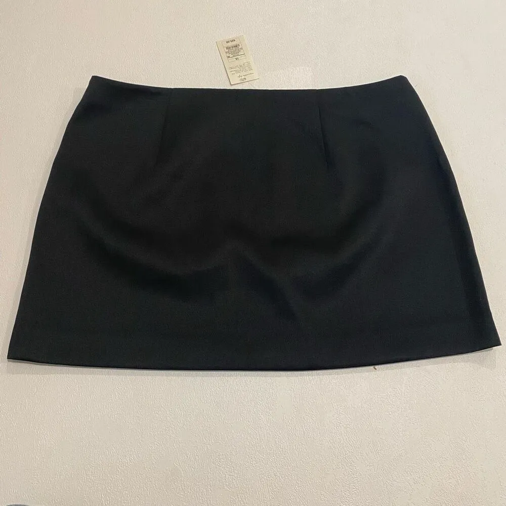 A New Day Black Mini Skirt Size 16 - Image 2