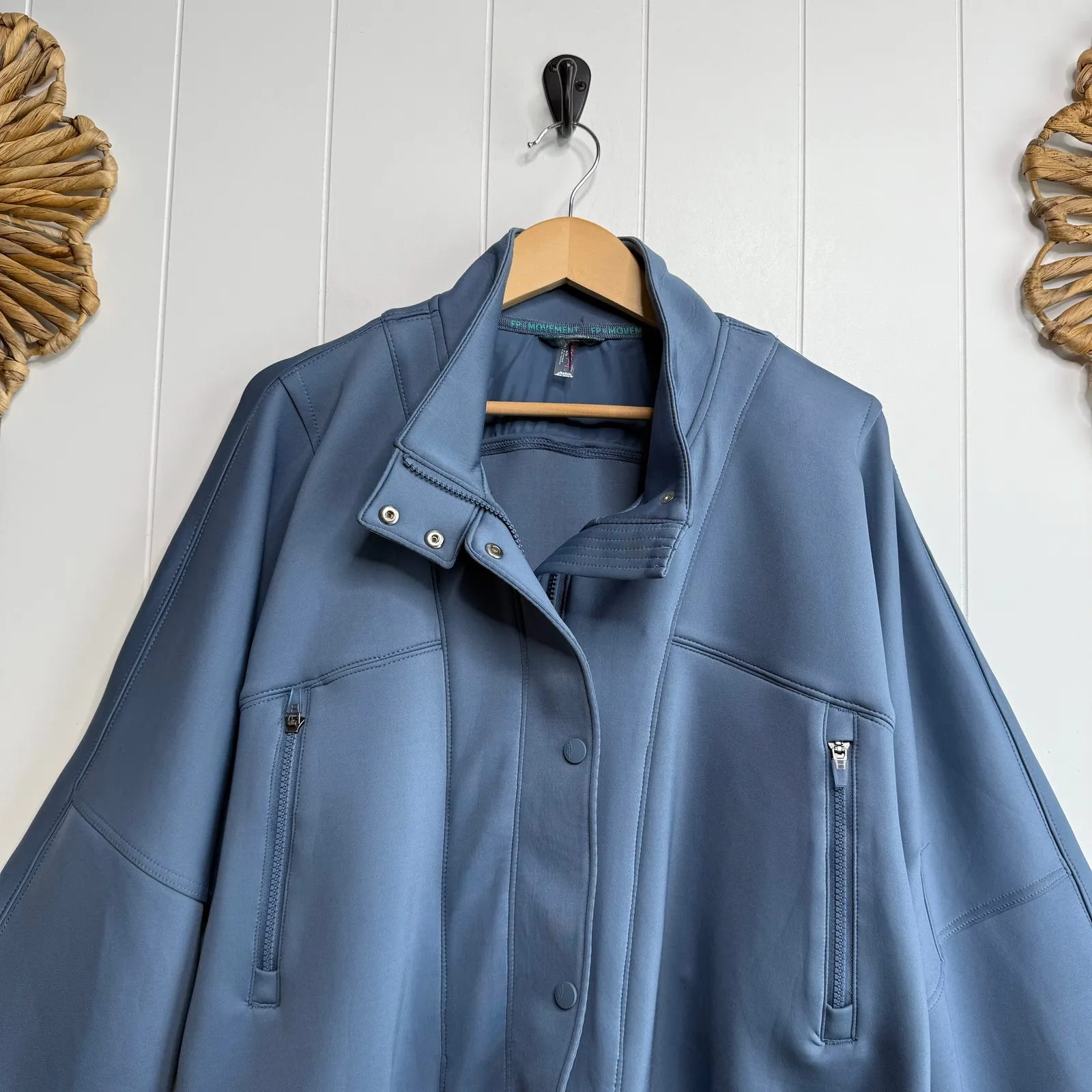 Free People jacket bomber utility activewear XL zip-up - Image 2