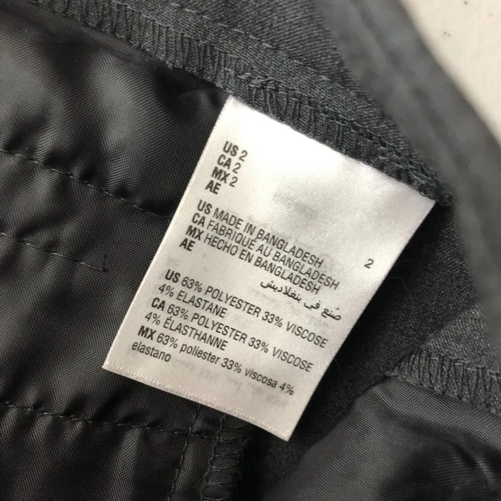 Bar III Womens Dress Pants Skinny Suit Separates Stretch Gray Size 2 - Image 5