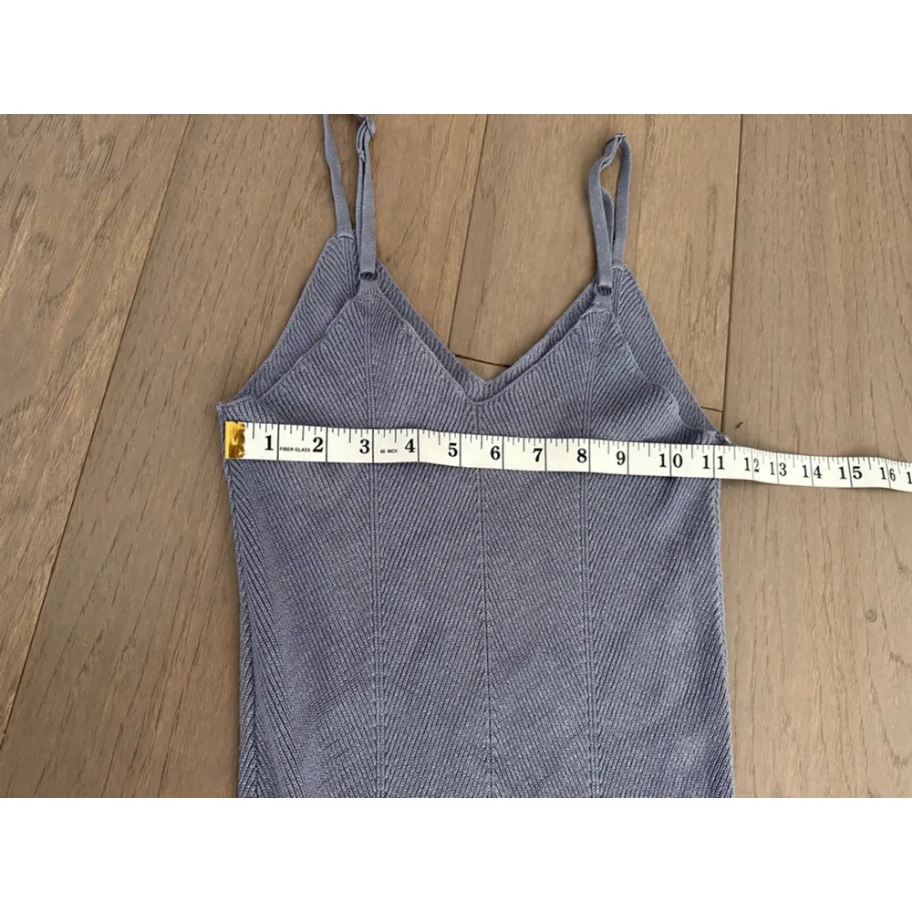 Freshman199 Knit Maxi Dress Size Small Blue Slate - Image 4