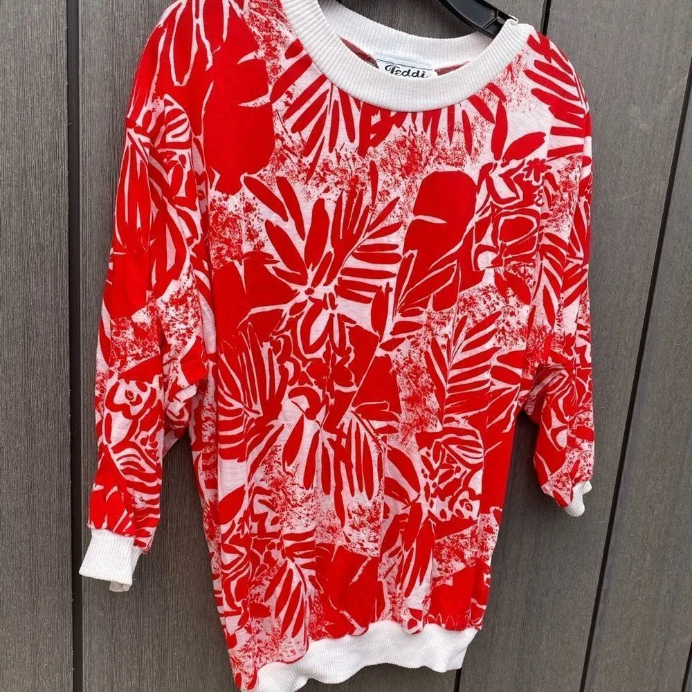 Vintage Teddi of California Shirt Red Size M - Image 3