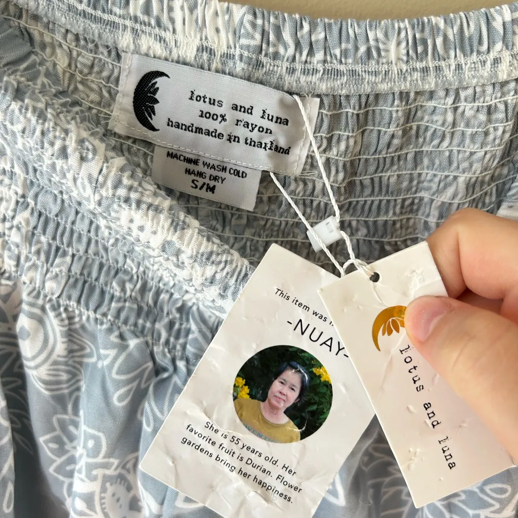 NWT lotus and Luna pants Blue Size M - Image 2