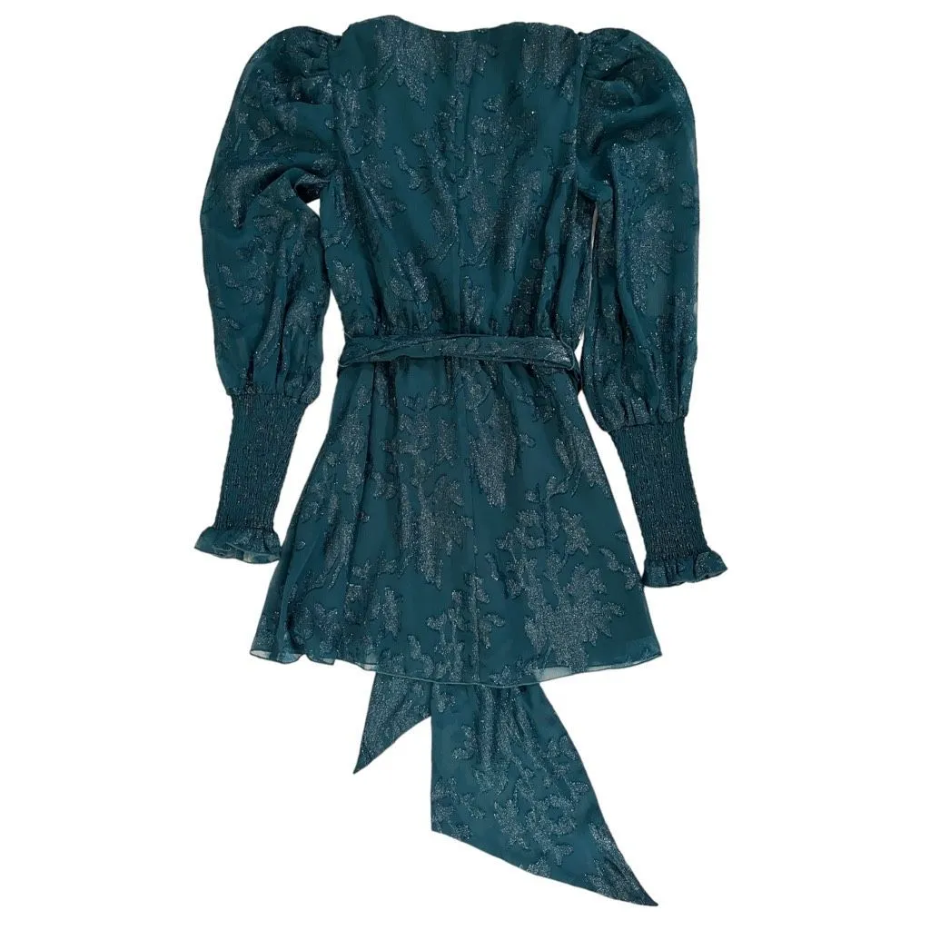 House of Harlow‎ 1960 x REVOLVE Sumner Mini Dress in Deep Teal Green Size XS - Image 6