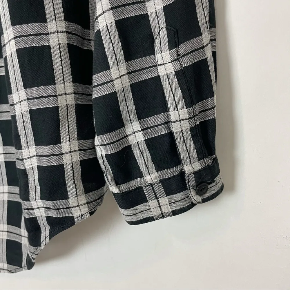 Rag & Bone Jeans Plaid Off Shoulder Top - Image 8