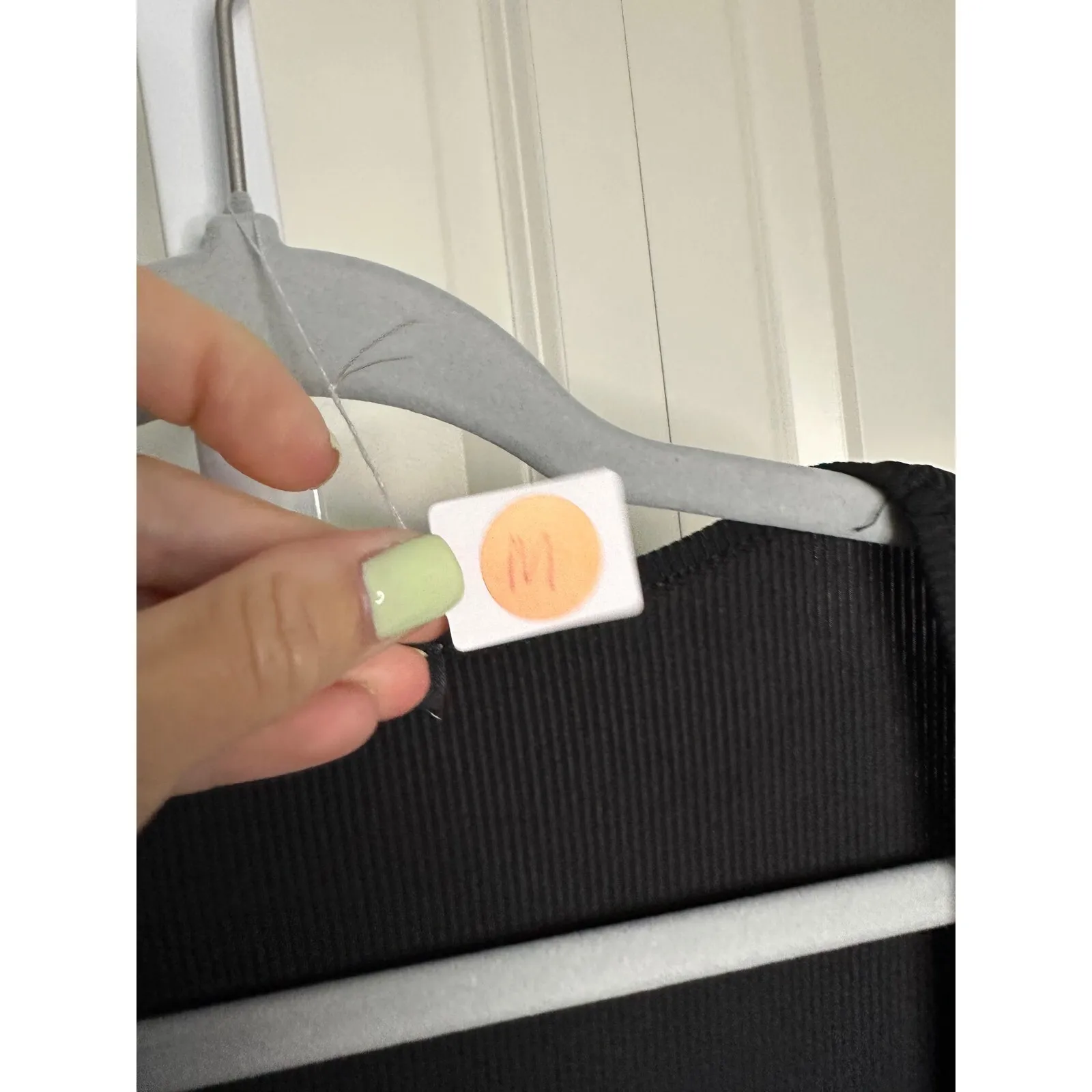 Ribbed Knit Romper Long‎ Sleeve Square Neck Casual Comfy Black Size M - Image 3