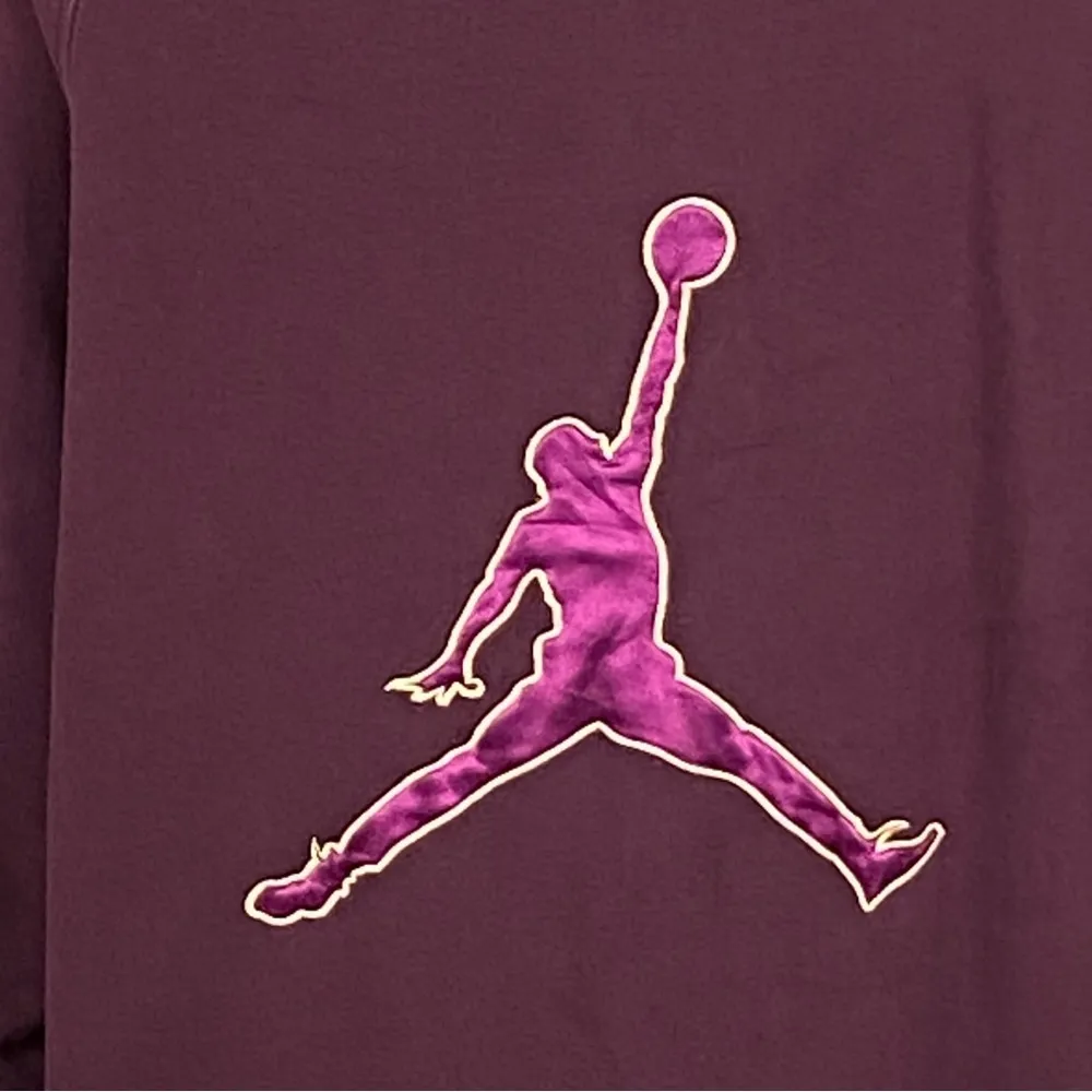 NIKE AIR  maroon fleece with Jordan logo and Pockets. Size Medium. VGUC - Image 11