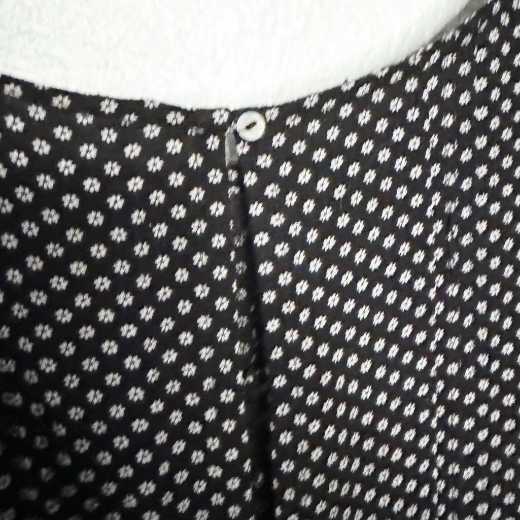 FREE PEOPLE BLACK LATICE AND FLORAL MINI DRESS SIZE S - Image 11