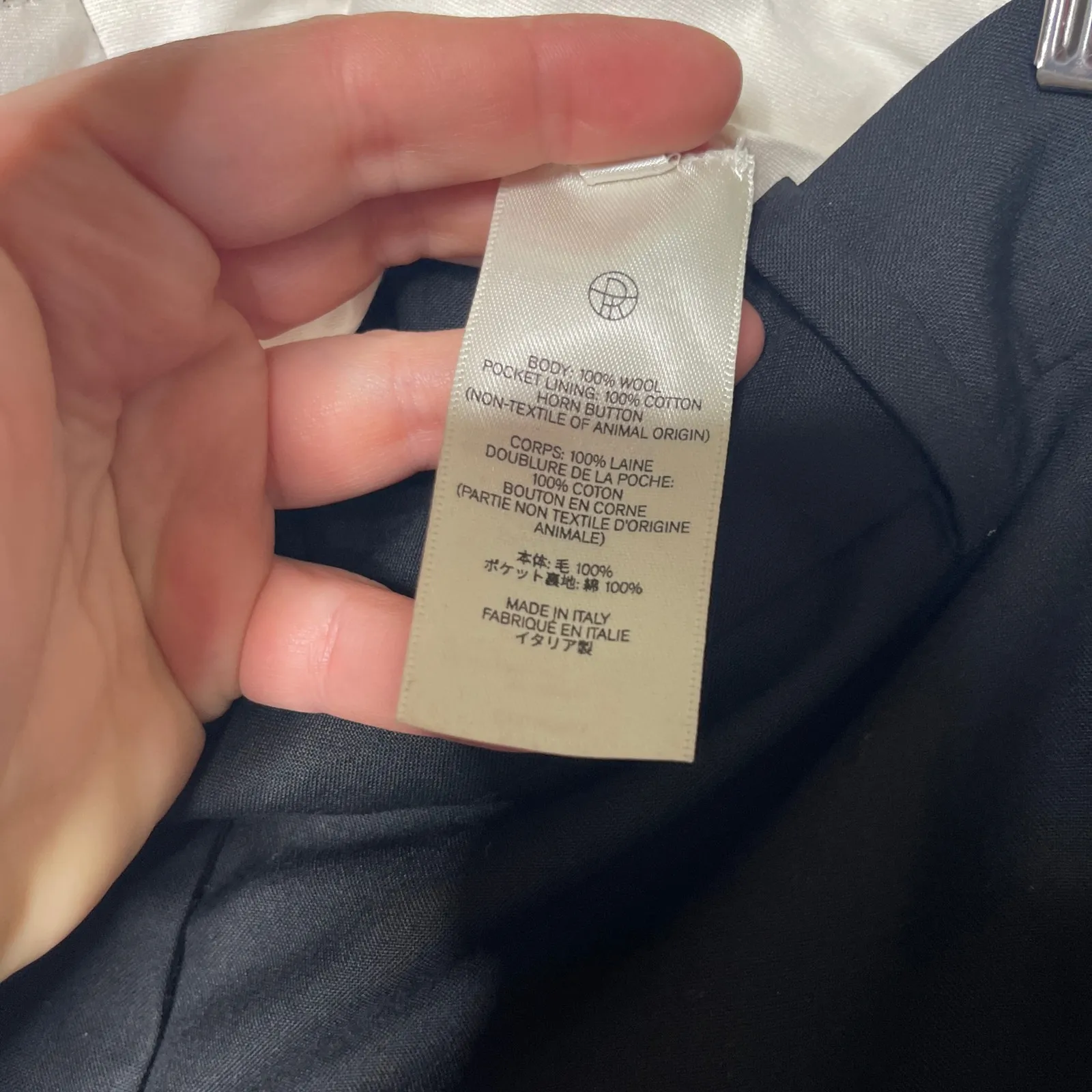 The Row 100% wool black wide leg Padres pants sz 10 - Image 7