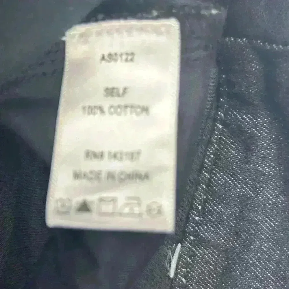 Dance & Marvel Women's Distressed Black Denim faux leather Mini Skirt Size M - Image 7