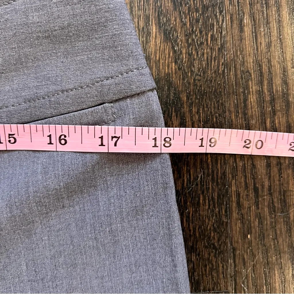 LOFT Wide Legged Cuffed Gray Trousers Size 8P NWT - Image 5