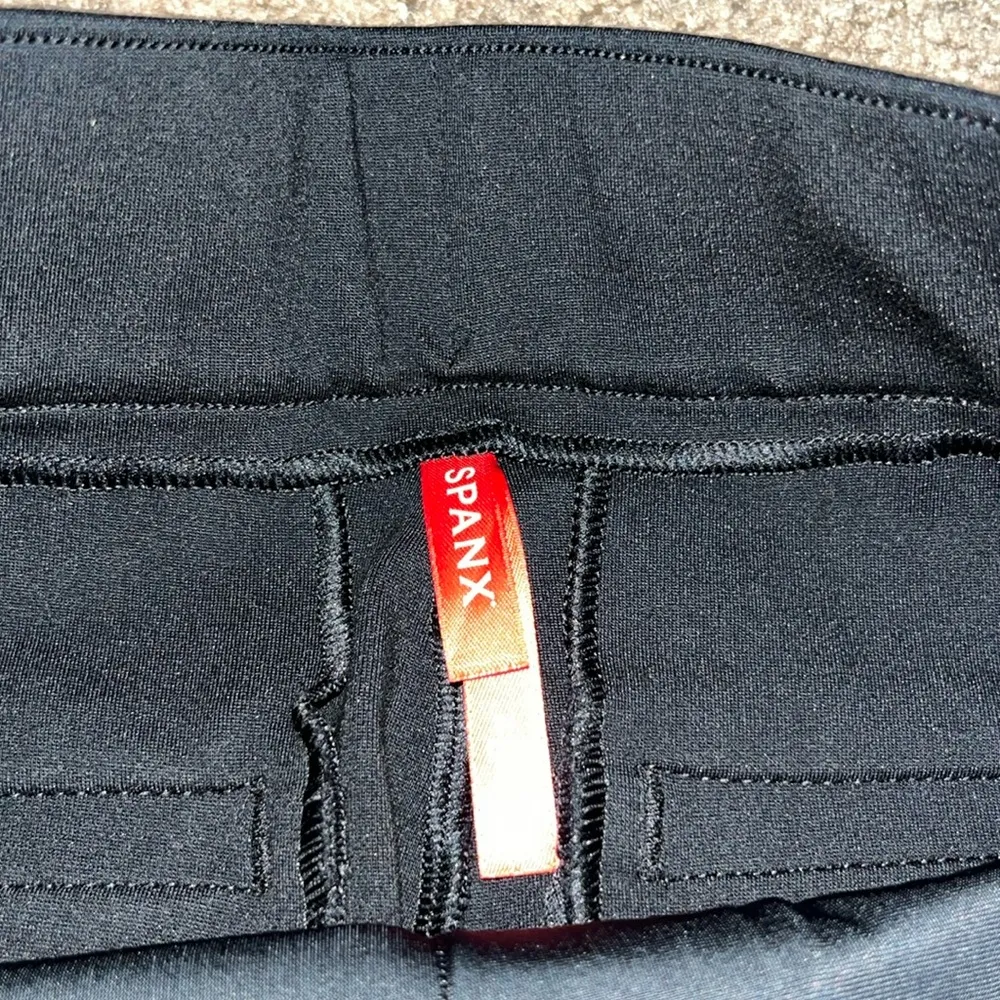 SPANX‎ The Perfect Pant Slim Straight Ponte Knit Pull-On Black Small - Image 9