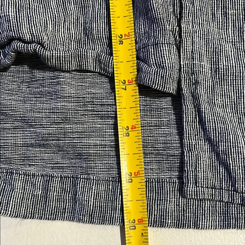 Mofaic USA linen blend top with pockets, oversized, medium Blue - Image 10