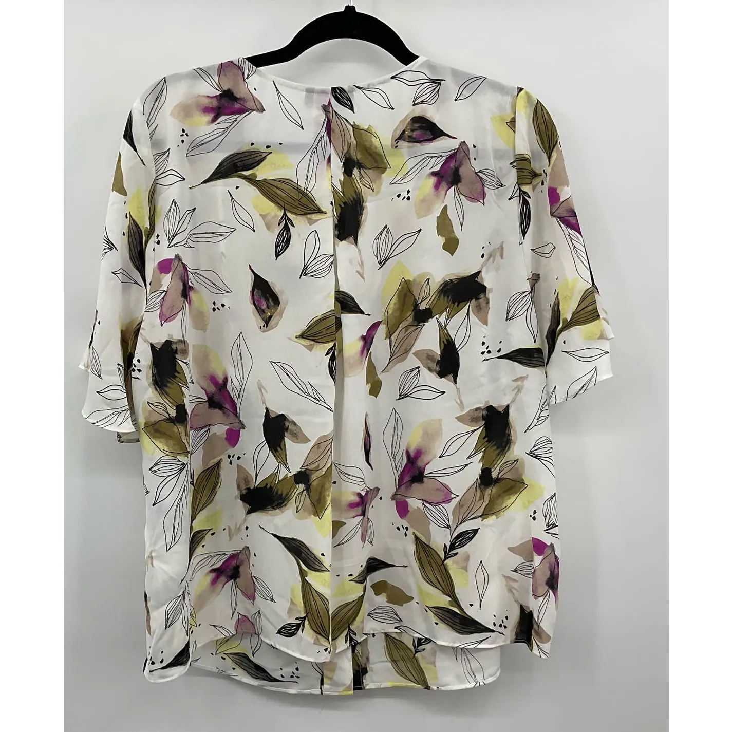 Alfani Women's Plus Size Button-Front Flutter-Sleeve Top 2XL NWT‎ (A125) - Image 3