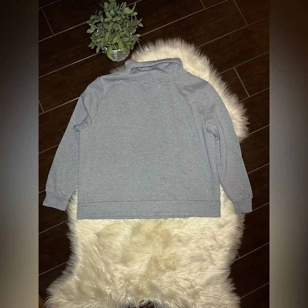 Harry Potter grey/burgundy Quidditch Hogwarts pullover sz XL Gray - Image 4