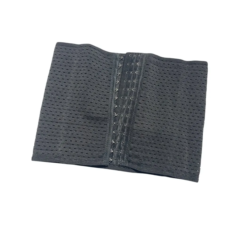 Black Adjustable Mesh Waist Trainer Large Compression Belt NeW - Image 2
